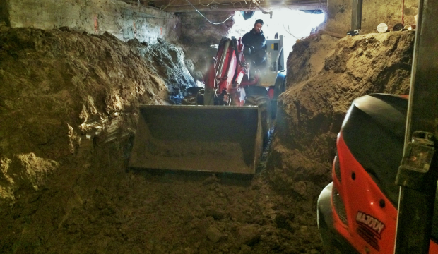 Excavation de sous-sol