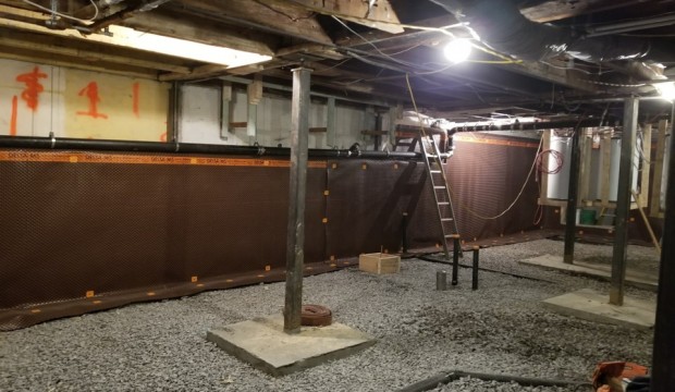 Basement Excavation - New concrete bases and support columns