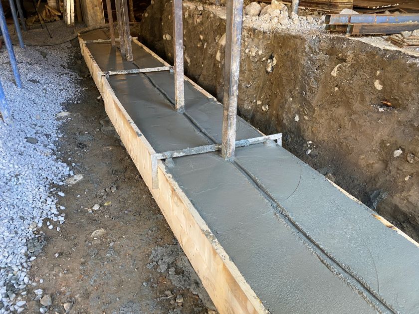 CONCRETE FOUNDATION FOOTING