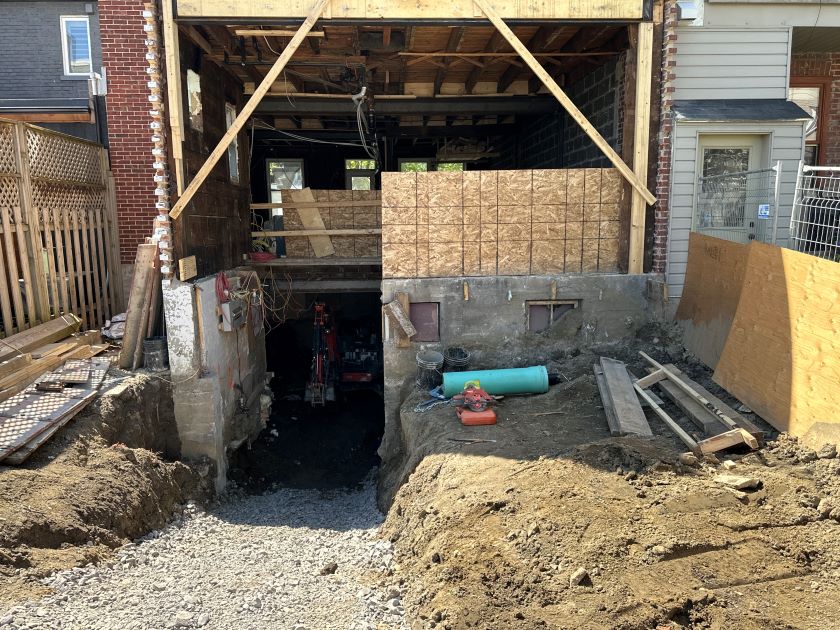 basement excavation work