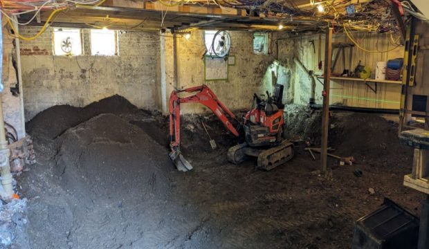 Basement digging